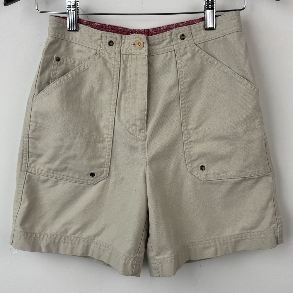 Lauren Ralph Lauren Chino Shorts Womens 2P Petite Khaki Cargo Utility Casual Y2K